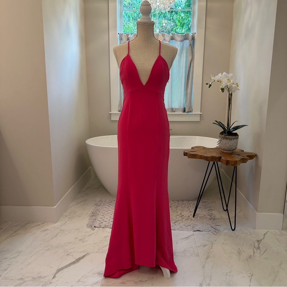 NWT | NBD plunge maxi gown
